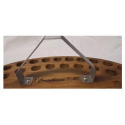 Communion Tray 40 hole  Kiaat wood     (**NEW**)
